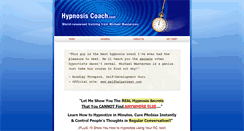 Desktop Screenshot of hypnosiscoach.com