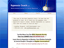 Tablet Screenshot of hypnosiscoach.com